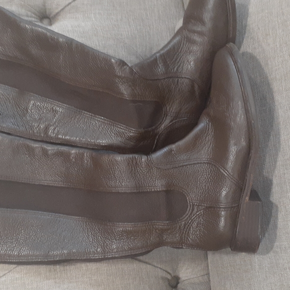 Tory burch Kristy brown leather boots size 10M - Picture 7 of 16
